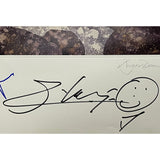Yes Relayer album art litho signed by Howe Squire Wakeman w/PSA LOA - Music Memorabilia