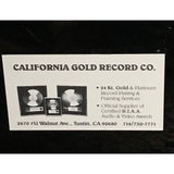 ZZ Top Afterburner album Ampex Golden Reel Award presented to Dusty Hill - RARE - Record Award