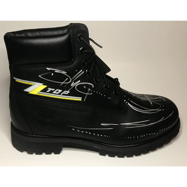ZZ Top Billy Gibbons Signed Custom Timberland Boot w/BAS COA - Music Memorabilia