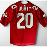 ZZ Top Dusty Hill Owned Calgary Stampeders Jersey signed by Doug Flutie - RARE - Music Memorabilia