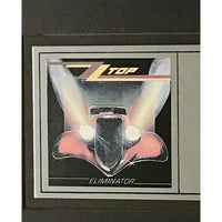 ZZ Top Eliminator 1983 CRIA Platinum Album Award presented to Dusty Hill - RARE - Record Award