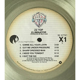 ZZ Top Eliminator 1983 CRIA Platinum Album Award presented to Dusty Hill - RARE - Record Award