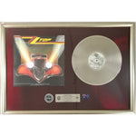ZZ Top Eliminator 1987 ARIA Australian Double Platinum LP Award presented to Dusty Hill - RARE - Record Award
