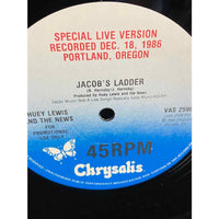 Huey Lewis Jacob's Ladder Live 12" Vinyl Promo 1986