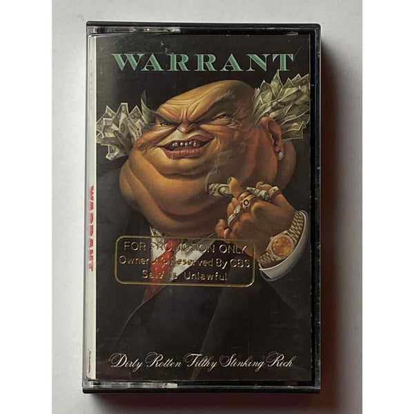 Warrant Dirty Rotten Filthy Stinking Rich 1989 Promo Cassette