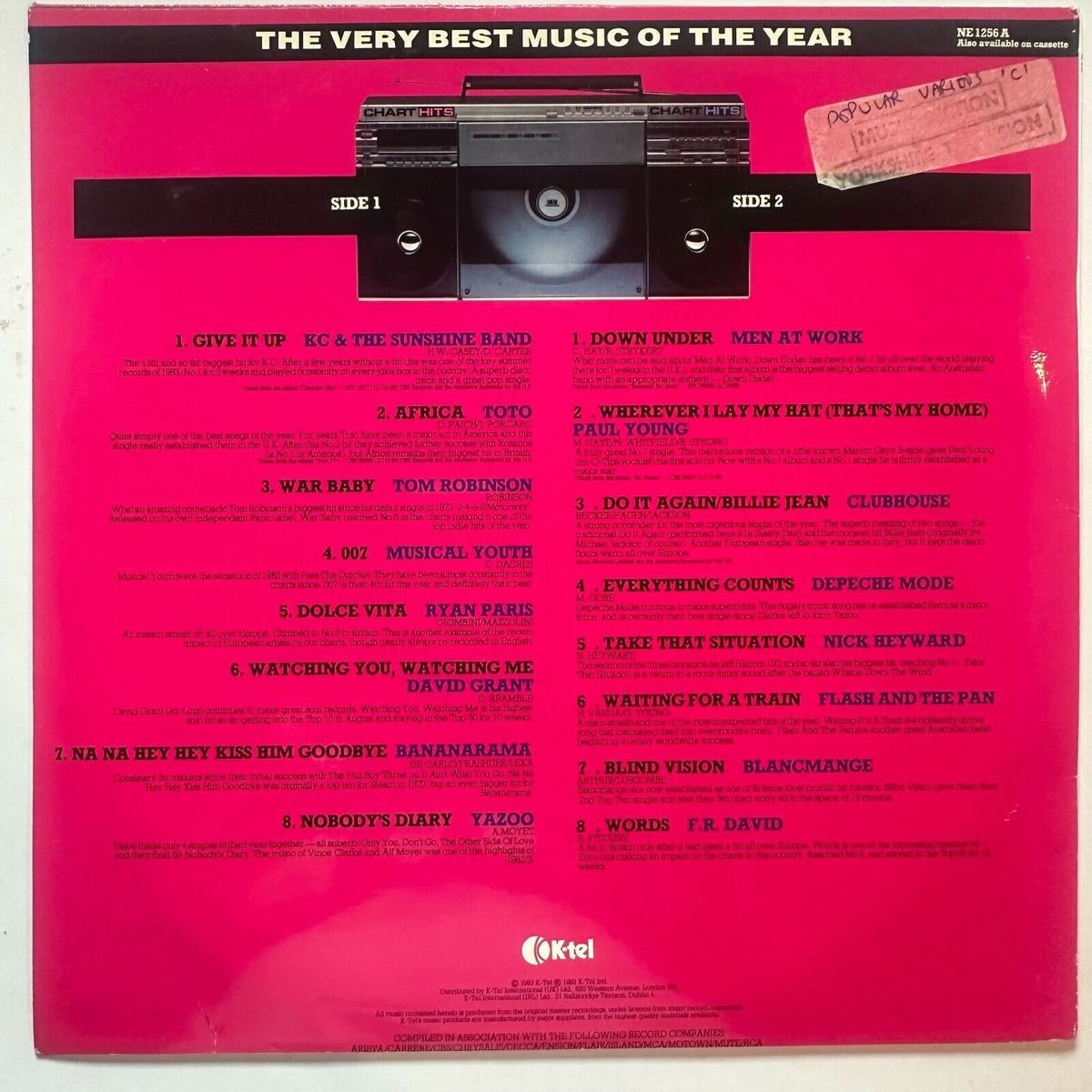 Chart Hits Vol 1 83 Vinyl LP UK 1983 – MusicGoldmine.com