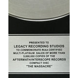 50 Cent The Massacre RIAA 5x Platinum Award - Record Award