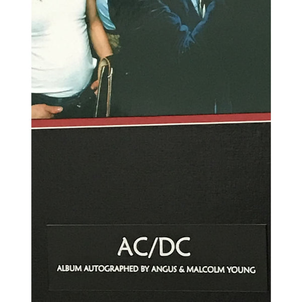 AC/DC album collage signed by Angus and Malcolm Young w/JSA LOA ...