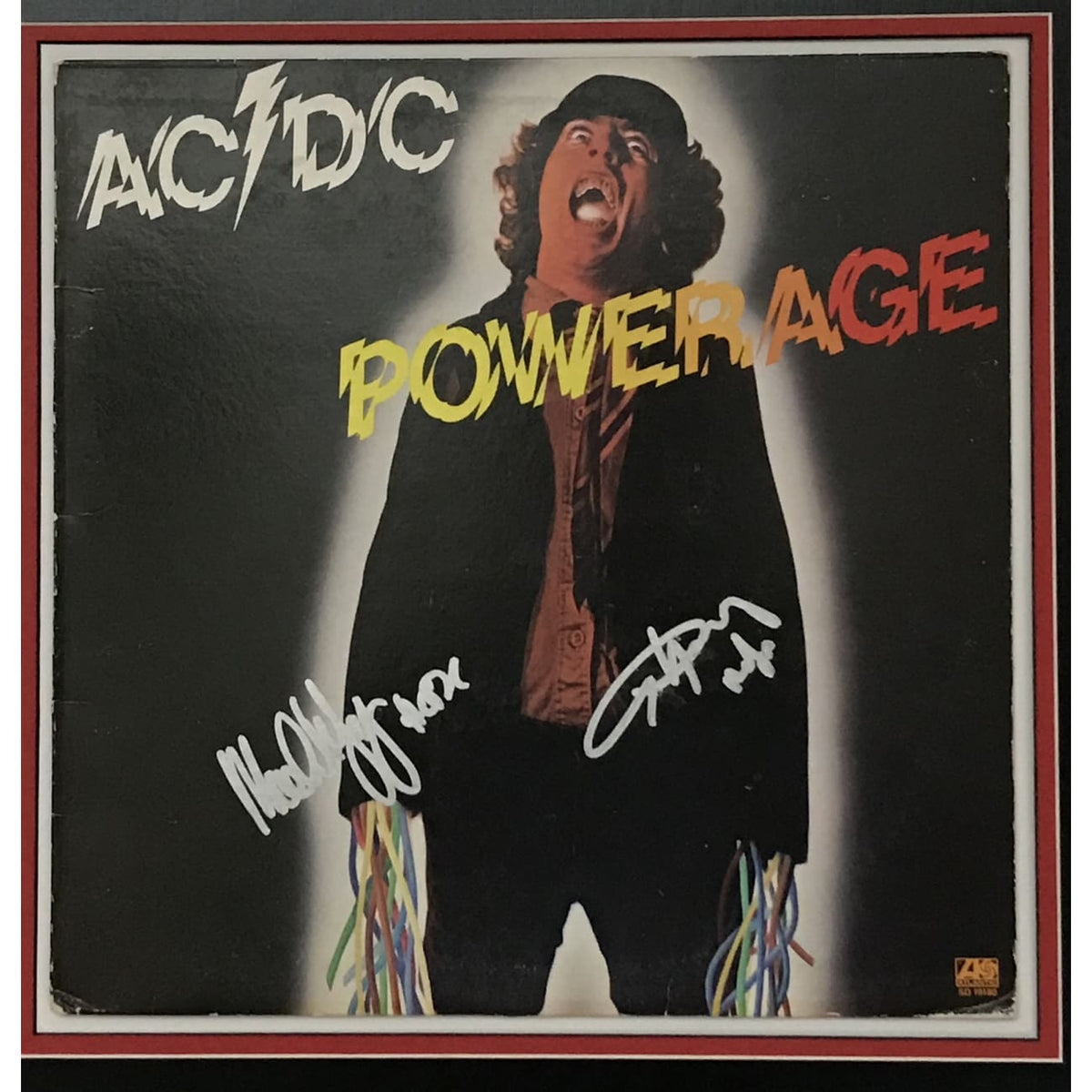 AC/DC album collage signed by Angus and Malcolm Young w/JSA LOA ...
