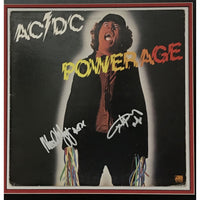 AC/DC album collage signed by Angus and Malcolm Young w/JSA LOA - Music Memorabilia