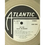 AC/DC Back In Black RIAA Platinum Album Award - Record Award