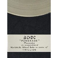 AC/DC Powerage 1979 Australian Label Platinum Award to AC/DC - RARE - Record Award