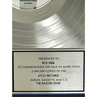 AC/DC The Razors Edge RIAA 2x Multi-Platinum Award - Record Award