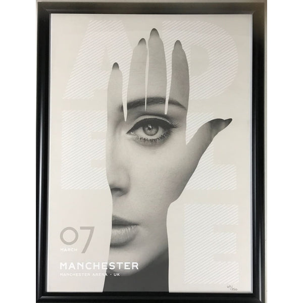 Adele Manchester UK Limited Edition 49/250 Poster - Framed - Poster