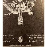 Avalon Ballroom Handbill 8/29-31 1968