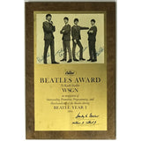 Beatles 1964 Capitol Records Radio Award - RARE - Record Award