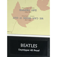 Beatles Day Tripper 45 Sleeve Art Proof - RARE - Music Memorabilia Collage