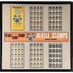 Beatles Genuine Stamps Collage - Music Memorabilia Collage