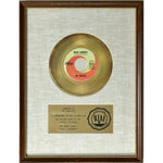 Beatles Hello Goodbye RIAA Gold 45 Award presented to The Beatles- RARE - Record Award