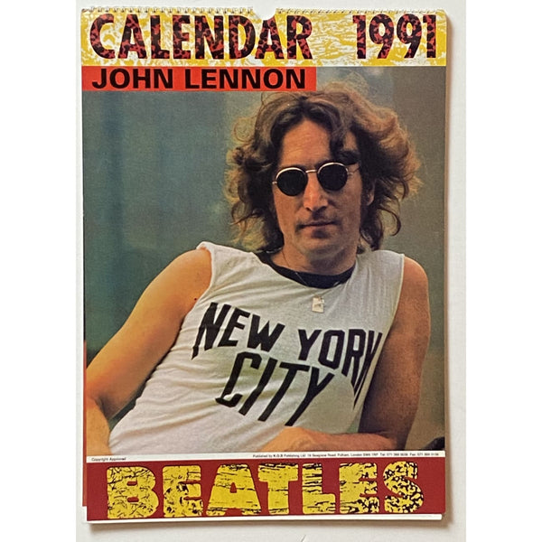 Beatles John Lennon 1991 Calendar