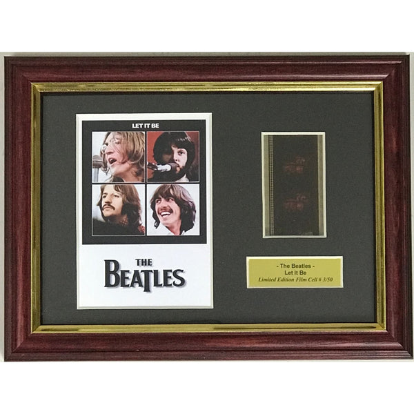 Beatles Let it Be Film Cel Collage - Music Memorabilia Collage