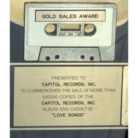 Beatles Love Songs RIAA Gold LP Award Presented to Capitol Records Inc.