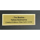 Beatles Yellow Submarine Film Cel Collage - Music Memorabilia Collage