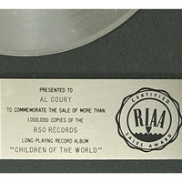 Bee Gees Children Of The World RIAA Platinum LP Award