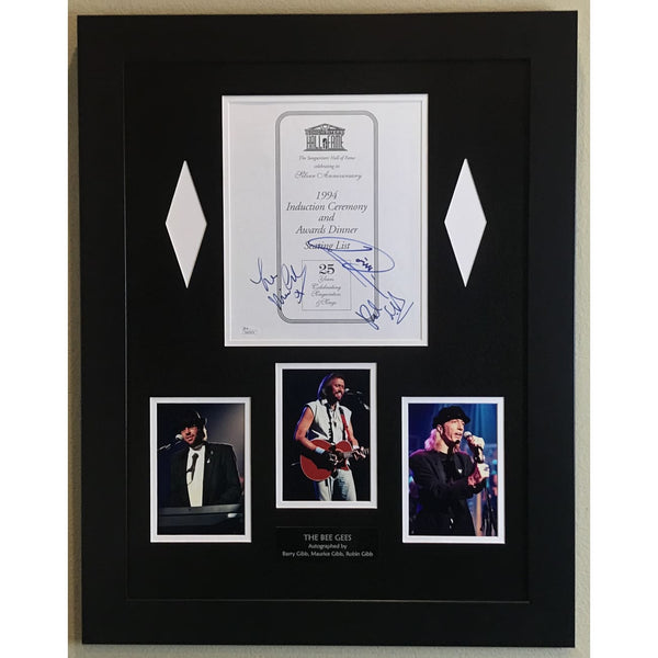 Bee Gees Songwriters Hall of Fame Program Signed By All 3 w/JSA COA
