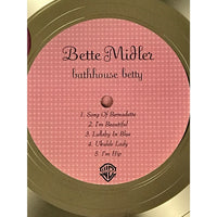 Bette Midler Bathhouse Betty RIAA Gold Album Award - Record Award