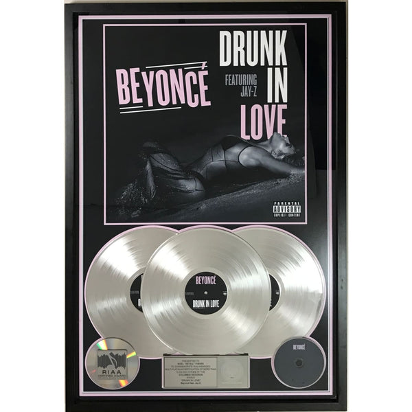 Beyoncé ft. Jay-Z Drunk In Love 3x Multi-Platinum Single Award - Record Award