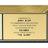 Big Audio Dynamite II The Globe RIAA Gold Album Award - Record Award