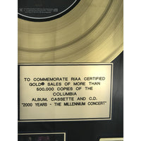 Billy Joel 2000 Years Millennium Concert RIAA Gold Award