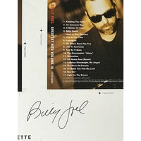 Billy Joel Greatest Hits Vol III album art proof signed by Billy Joel - Music Memorabilia Collage