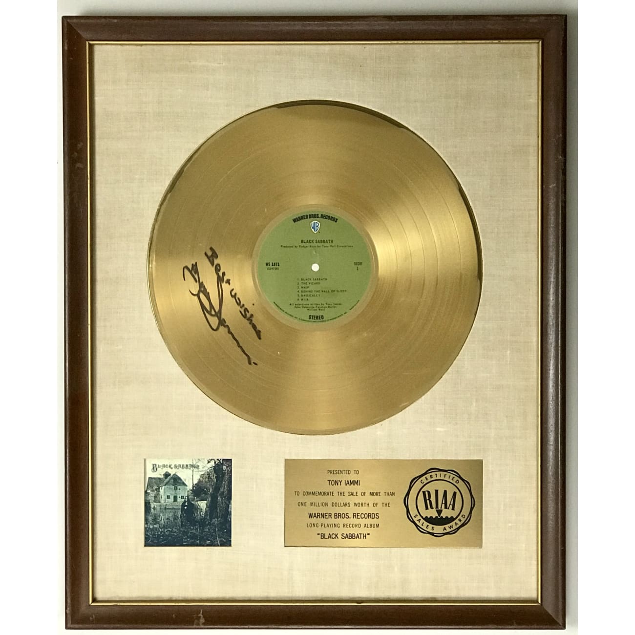 Trio Of Tony Iommi-Owned Black Sabbath Awards Up For Sale [SOLD]