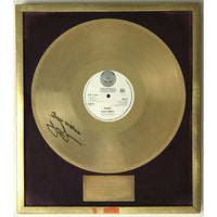 Black Sabbath Paranoid UK Label Gold Award presented to and signed by Tony Iommi - RARE