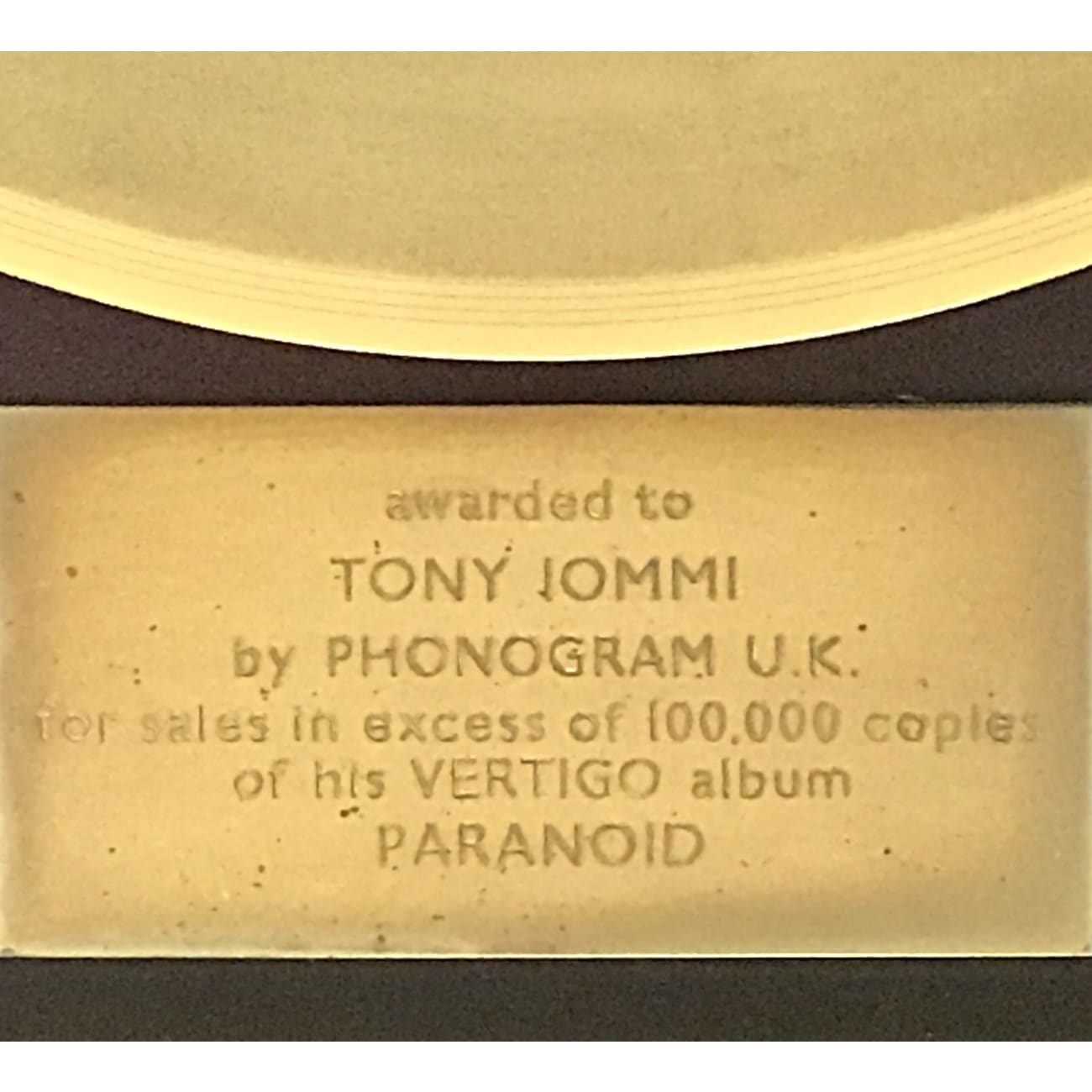 Trio Of Tony Iommi-Owned Black Sabbath Awards Up For Sale [SOLD]