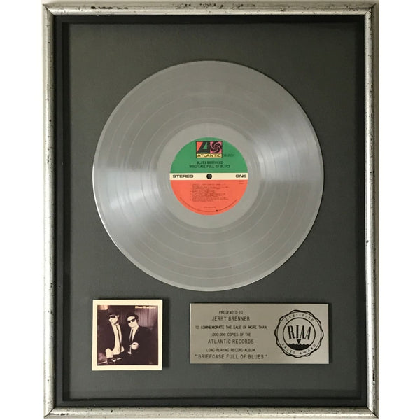 Blues Brothers Briefcase Full Of Blues RIAA Platinum LP Award - Record Award