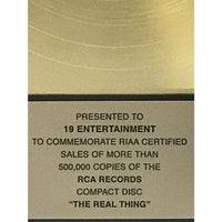 Bo Bice The Real Thing RIAA Gold Award - Record Award