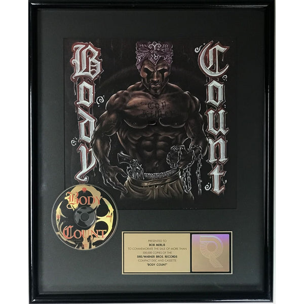 Body Count self titled debut RIAA Gold LP Award