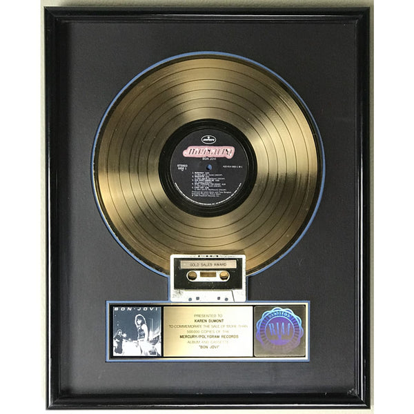 Bon Jovi debut RIAA Gold Album Award