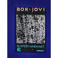Bon Jovi Slippery When Wet 1986 UK Label Award - Record Award