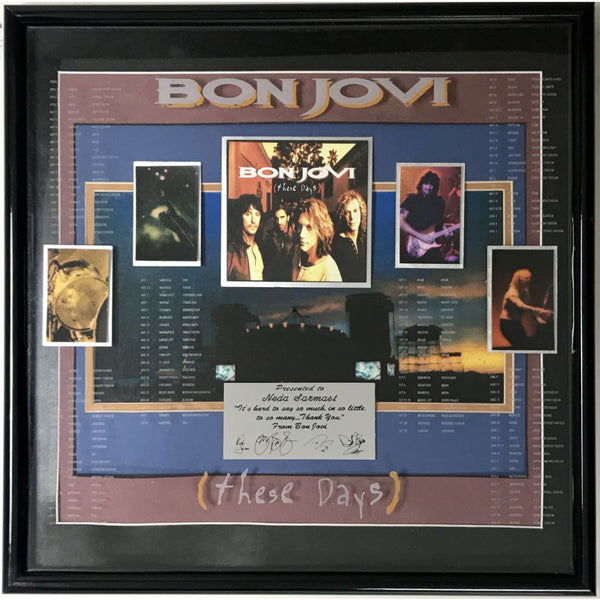 Bon Jovi These Days in-house award - Record Award