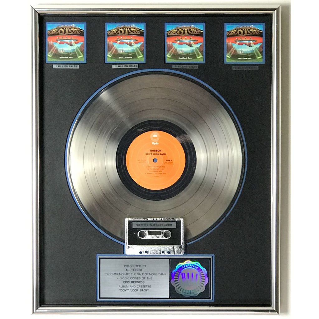 musicgoldmine.com - Boston Don't Look Back RIAA 4x Multi