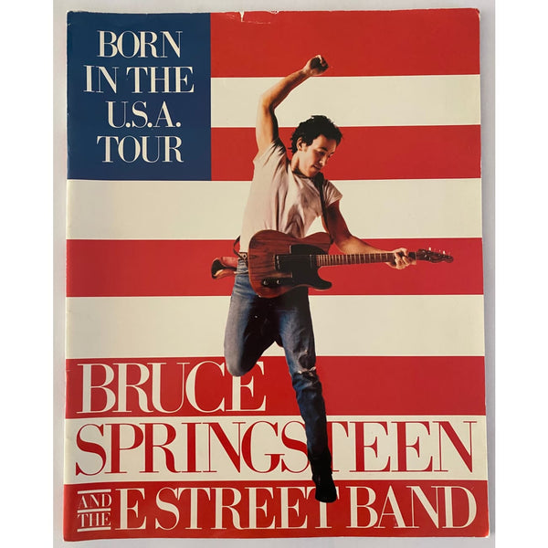 Bruce Springsteen Born in the USA 1984 Tour Program + Ticket - Music Memorabilia