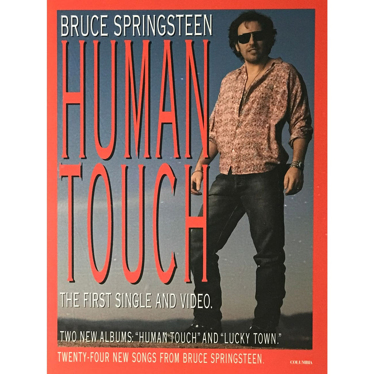 musicgoldmine.com - Bruce Springsteen Human Touch Promo Poster ...