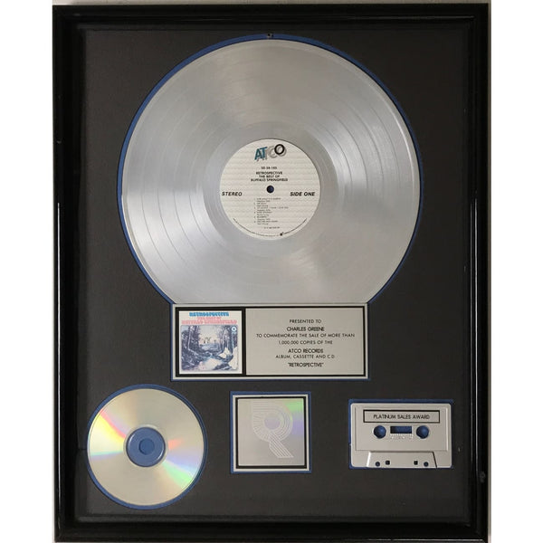 Buffalo Springfield Retrospective RIAA Platinum Album Award - Record Award