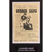 Canned Heat Handbill and Ticket Collage