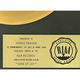 Captain & Tennille Song Of Joy RIAA Gold LP Award - Record Award