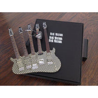 Cheap Trick Rick Nielsen™ Five-Neck Checkered Mini Guitar Replica - Miniatures